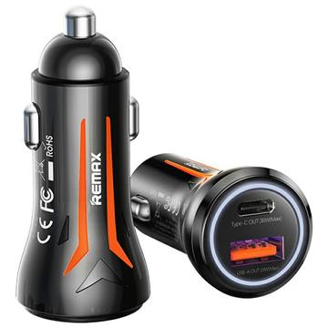 Carregador de automóvel Remax CC05 54W - USB, Type-C - Preto