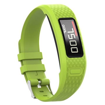 Bracelete de Substituição em Silicone com Moldura Integrada para Garmin Vivofit 1/2  - Verde claro