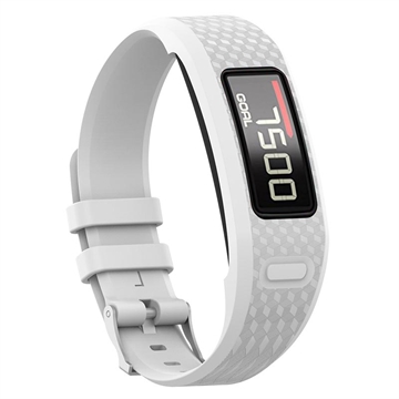 Bracelete de Substituição em Silicone com Moldura Integrada para Garmin Vivofit 1/2  - Branco