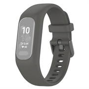 Bracelete de Substituição em Silicone com Moldura Integrada para Garmin Vivosmart 5  - Cinzento