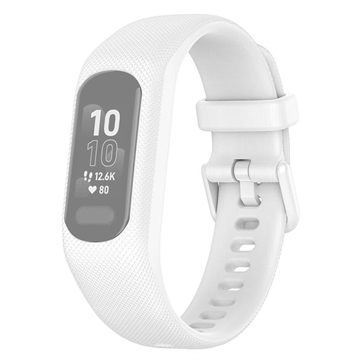 Bracelete de Substituição em Silicone com Moldura Integrada para Garmin Vivosmart 5  - Branco
