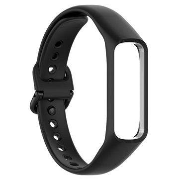 Bracelete de Substituição em Silicone com Moldura Integrada para Samsung Galaxy Fit 2  - Preto