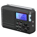 Rádio de Ondas Curtas Retro com Despertador SY-7700 - Preto