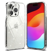 Capa de TPU Ringke Air Glitter para iPhone 15 Pro - Transparente