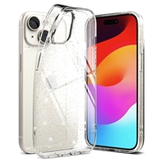 Capa de TPU Ringke Air Glitter para iPhone 15 - Transparente