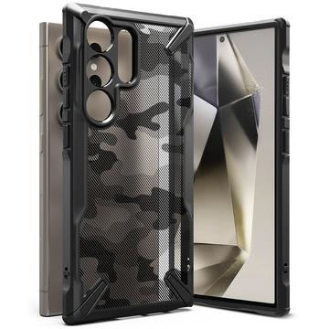 Capa Híbrida Ringke Fusion X Design para Samsung Galaxy S24 Ultra - Camuflagem