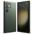 Capa de TPU Ringke Onyx para Samsung Galaxy S23 Ultra 5G - Verde Escuro