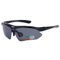 RockBros Óculos de ciclismo polarizados com 5 lentes - Preto