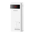 Banco de potência Romoss Sense6PS Pro 30W 20000mAh - USB-C, 2x USB-A - Branco