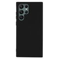 Capa de TPU Mate Anti Dedadas para Samsung Galaxy S22 Ultra 5G - Preto