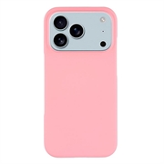 Capa Plastico com Borracha para iPhone 17 Pro Max - Cor-de-Rosa