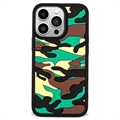 Capa Híbrida Áspero Camouflagem Padrão para iPhone 13 Pro