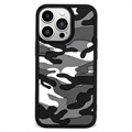 Capa Híbrida Áspero Camouflagem Padrão para iPhone 13 Pro