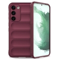Capa de TPU Rugged Series para Samsung Galaxy S23 5G - Vinho Vermelho