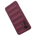 Capa de TPU Rugged Series para Xiaomi 12 Lite - Vinho Vermelho