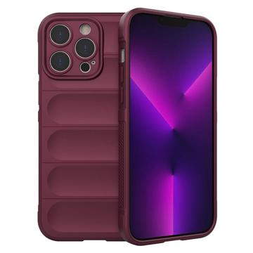 Capa de TPU Rugged Series para iPhone 14 Pro Max - Cor-de-Vinho
