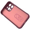 Capa de TPU Rugged Series para iPhone 14 Pro Max - Cor-de-Vinho