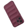 Capa de TPU Rugged Series para iPhone 14 Pro Max - Cor-de-Vinho