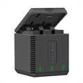 Carregador de Bateria Triplo RuigPro AT1160 para GoPro Hero9 Black