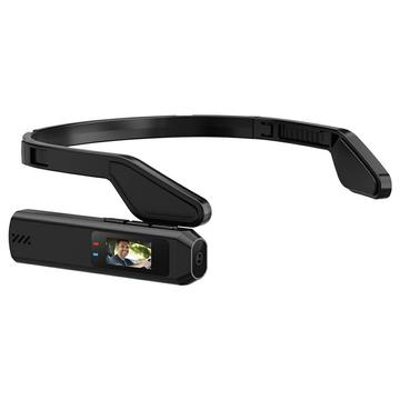 S111 Câmara vestível para visualização na primeira pessoa - Mini gravador 2.7K Ultra HD - Preto