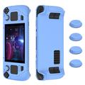 SD001 Capa de silicone para a consola de jogos Steam Deck Capa protetora antiderrapante com punho ergonómico - Azul luminoso