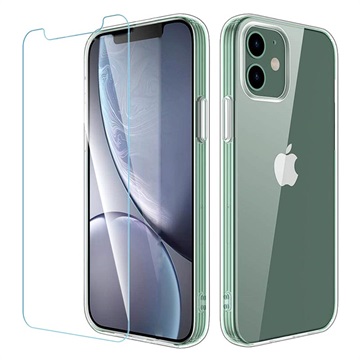 Capa de TPU com Protetor Ecrã Saii 2-em-1 para iPhone 12 Mini
