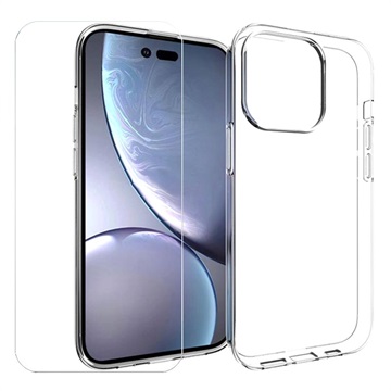 Capa de TPU com Protetor de Ecrã Saii 2-em-1 para iPhone 14 Pro