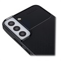 Capa de TPU Fibra de Carbono Saii para Samsung Galaxy S22 5G - Preto
