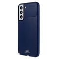 Capa de TPU Fibra de Carbono Saii para Samsung Galaxy S22 5G - Azul