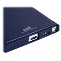 Capa de TPU Fibra de Carbono Saii para Samsung Galaxy S22 Ultra 5G - Azul