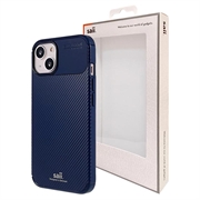 Capa de TPU Fibra de Carbono Saii para iPhone 13 Mini - Azul