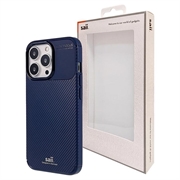 Capa de TPU Fibra de Carbono Saii para iPhone 13 Pro - Azul