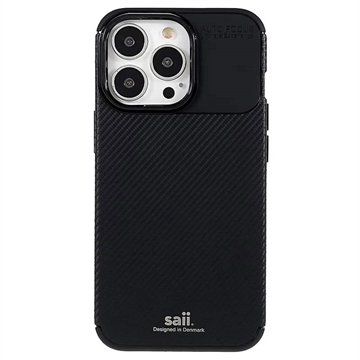 Capa de TPU e Fibra de Carbono Saii para iPhone 13 Pro Max