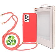 Capa Biodegradável Linha Eco Saii com Alça para Samsung Galaxy A52 5G, Galaxy A52s - Vermelho