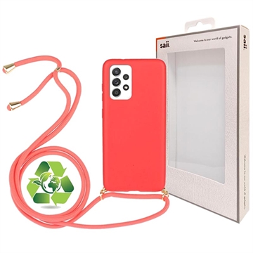 Capa Biodegradável Linha Eco Saii com Alça para Samsung Galaxy A52 5G, Galaxy A52s - Vermelho