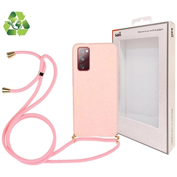 Capa com Alça Linha Eco Saii para Samsung Galaxy S20 FE - Cor-de-Rosa