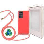 Capa Linha Eco Saii com Alça para Samsung Galaxy S21 Ultra 5G - Vermelho