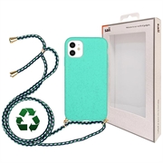 Capa Biodegradável Linha Eco Saii com Alça para iPhone 11 - Ciano