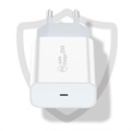 Conjunto de Carregamento Saii PD - 20W, USB-C - Ficha UE - Branco