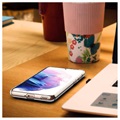 Capa de TPU Saii Premium Antiderrapante para Samsung Galaxy S21 5G - Transparente