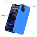 Capa de Silicone Líquido Saii Premium para iPhone 13 - Azul