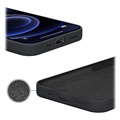 Capa de Silicone Líquido Saii Premium para iPhone 13 mini - Preta