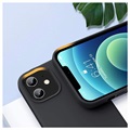 Capa de Silicone Líquido Saii Premium para iPhone 12 mini - Preta