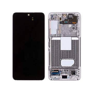 Estrutura para a Parte Frontal e Ecrã LCD GH82-27520B para Samsung Galaxy S22 5G - Branco