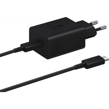 Carregador rápido de viagem Samsung e cabo USB-C EP-T1510EBE - 15W - A granel - Preto