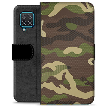 Bolsa tipo Carteira - Samsung Galaxy A12 - Camuflagem