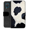 Bolsa tipo Carteira - Samsung Galaxy A12 - Couro de Vaca