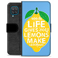 Bolsa tipo Carteira - Samsung Galaxy A12 - Limões