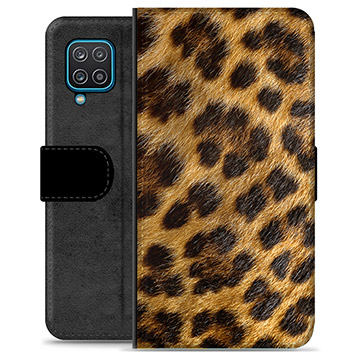 Bolsa tipo Carteira - Samsung Galaxy A12 - Leopardo