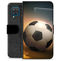 Bolsa tipo Carteira - Samsung Galaxy A12 - Futebol